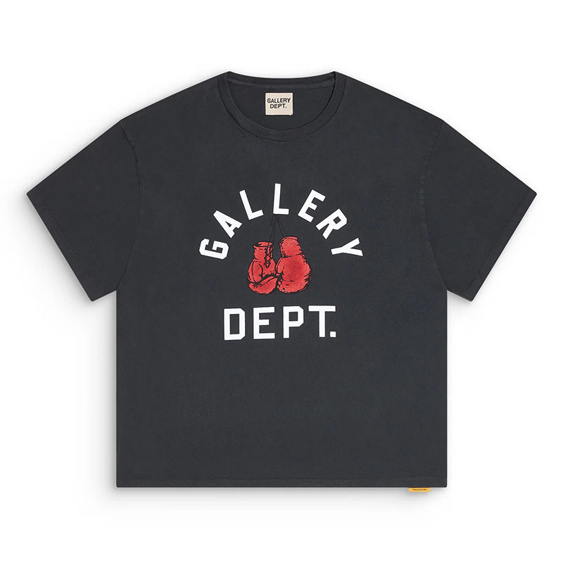 Gallery Dept Logo Printed T-Shirt Black Loose Fit