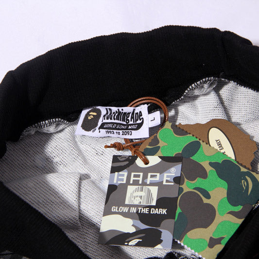 BAPE Space Camo Shark Sweat Shorts