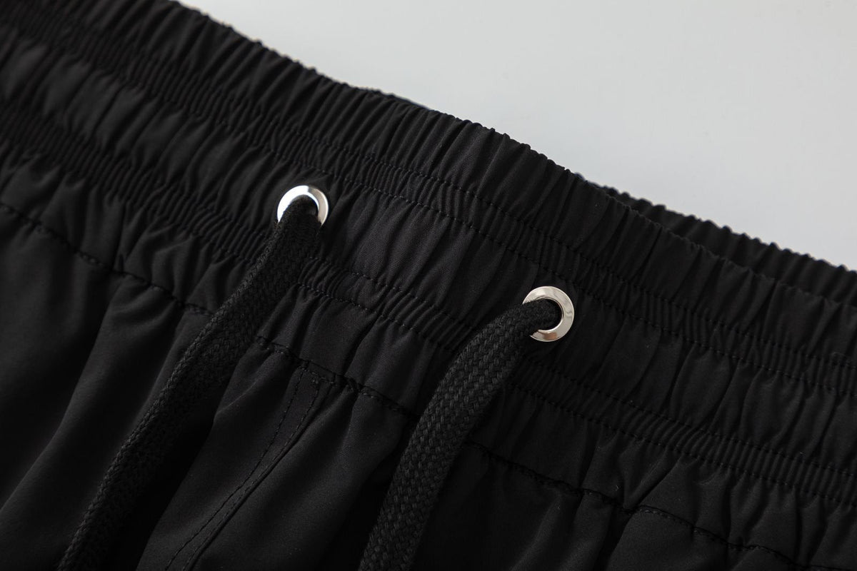 AMIRI Pool Cue Straight-Leg Mid-Length Logo-Print Swim Shorts
