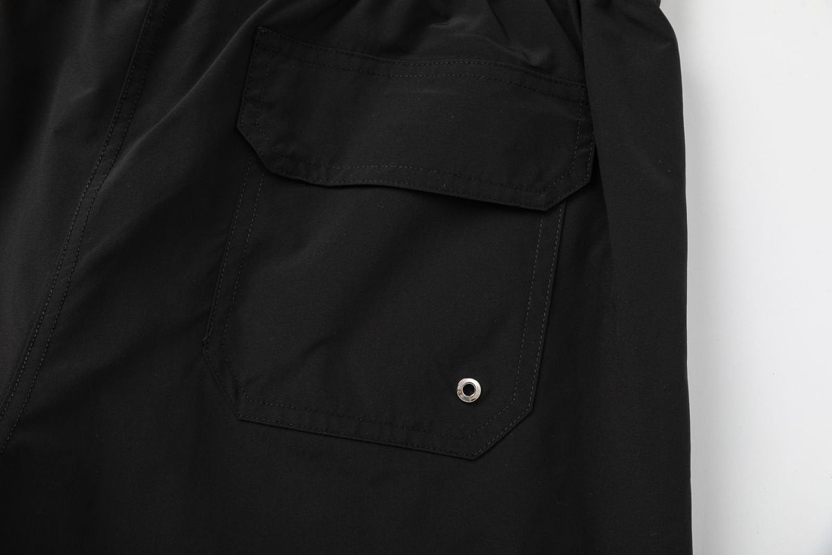 AMIRI Pool Cue Straight-Leg Mid-Length Logo-Print Swim Shorts
