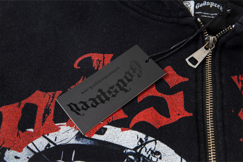 Godspeed Mankind vs Ai Zip Up Hoodies
