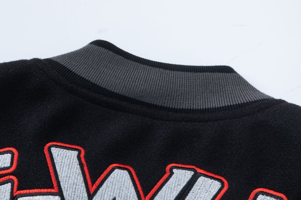 OFF WHITE Golf Varsity Jacket