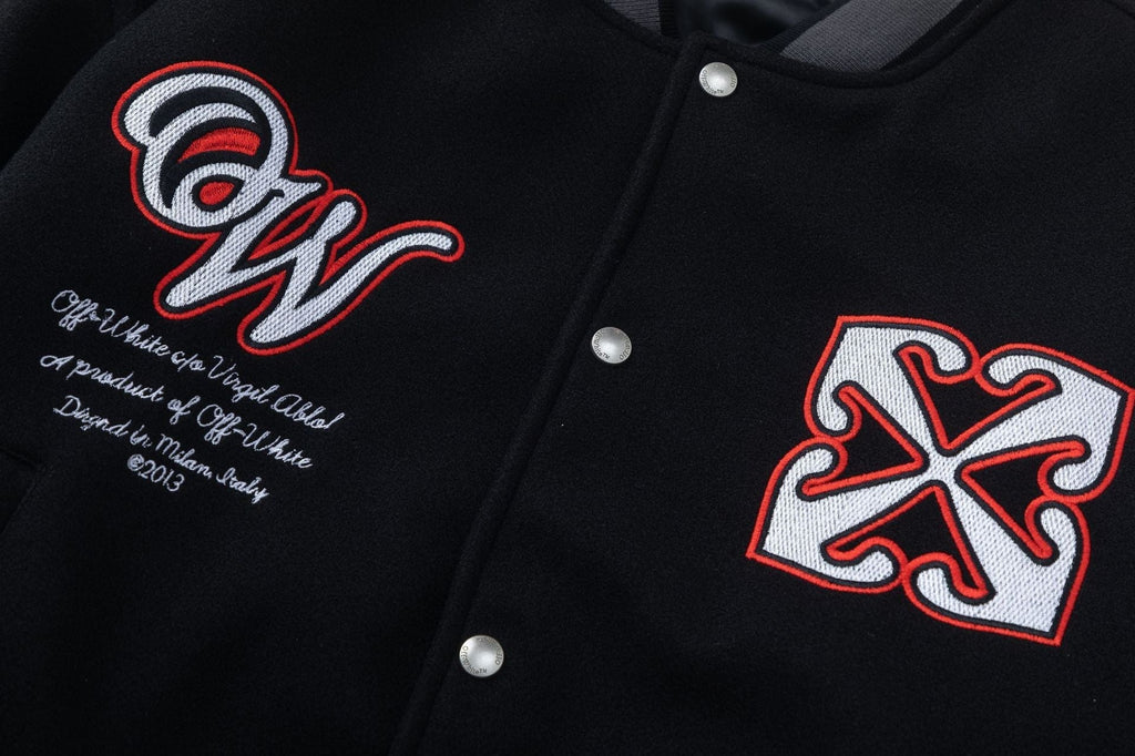 OFF WHITE Golf Varsity Jacket