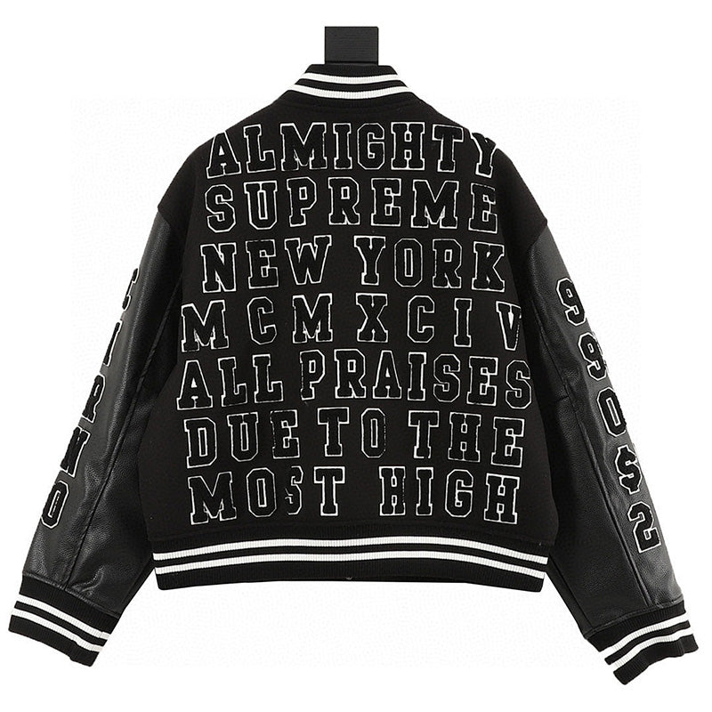 Supreme SS25 week3 Praises Varsity Jacket