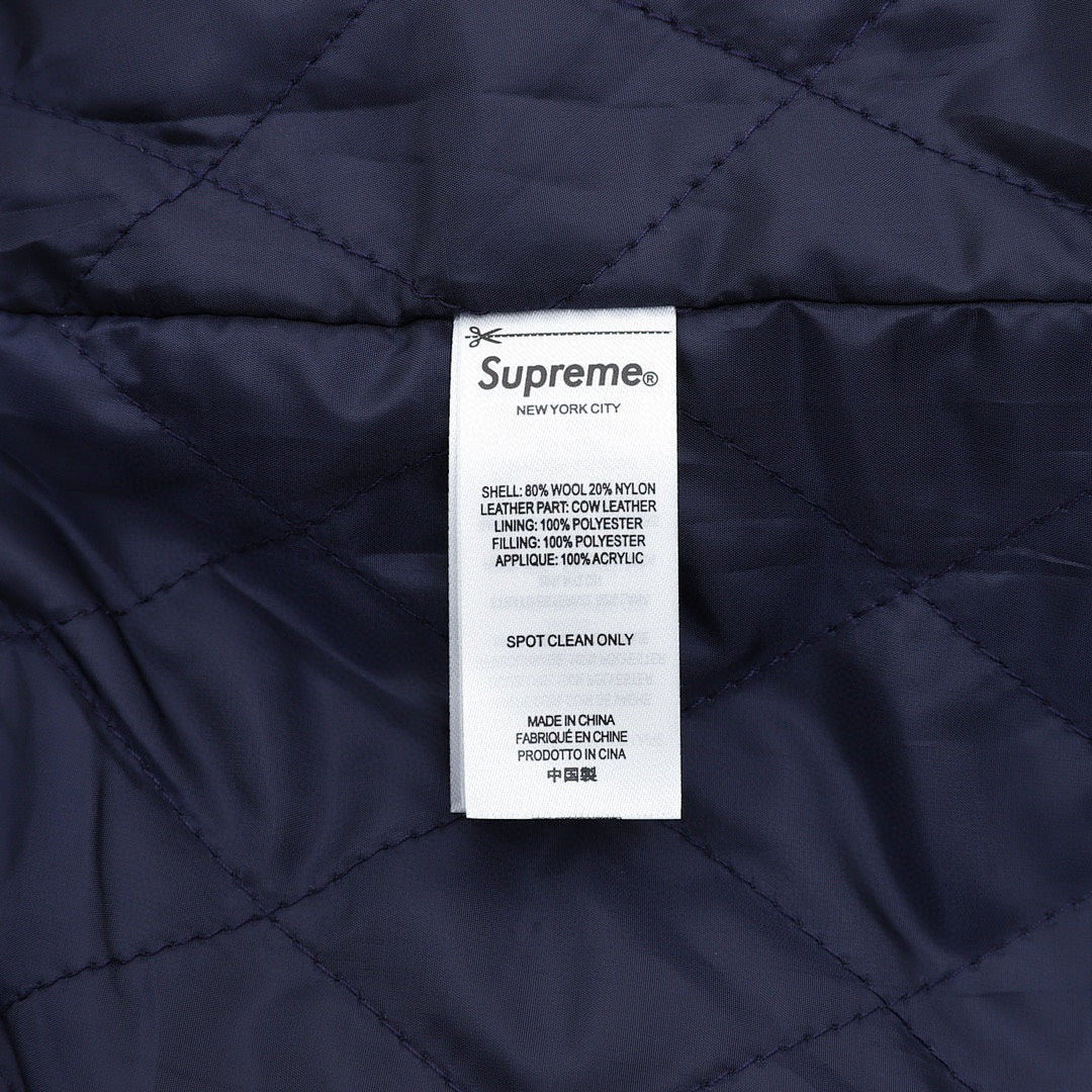 Supreme SS25 week3 Praises Varsity Jacket