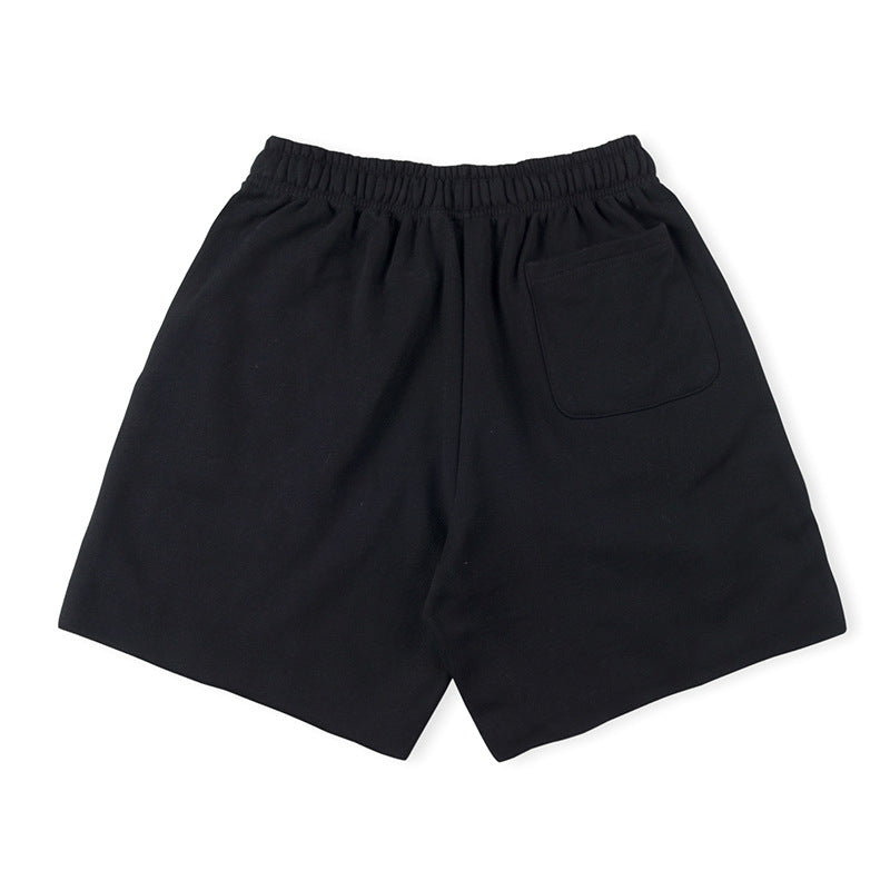 Vertabrae Letter Print Casual Five-Point Shorts