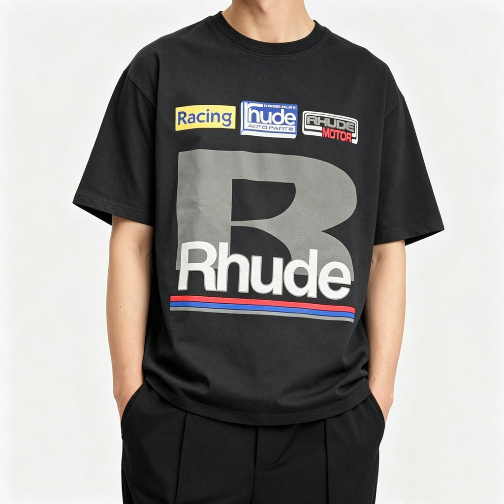 RHUDE Petrol Patch Tee