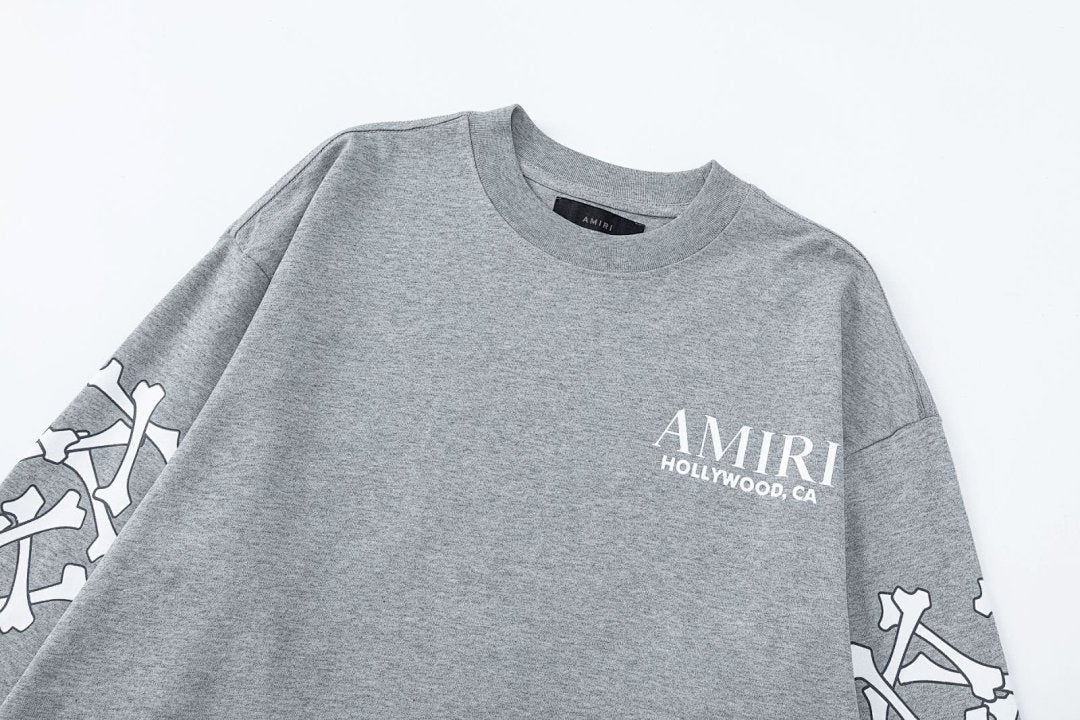 AMIRI Bones Stacked Long-Sleeve T-Shirts