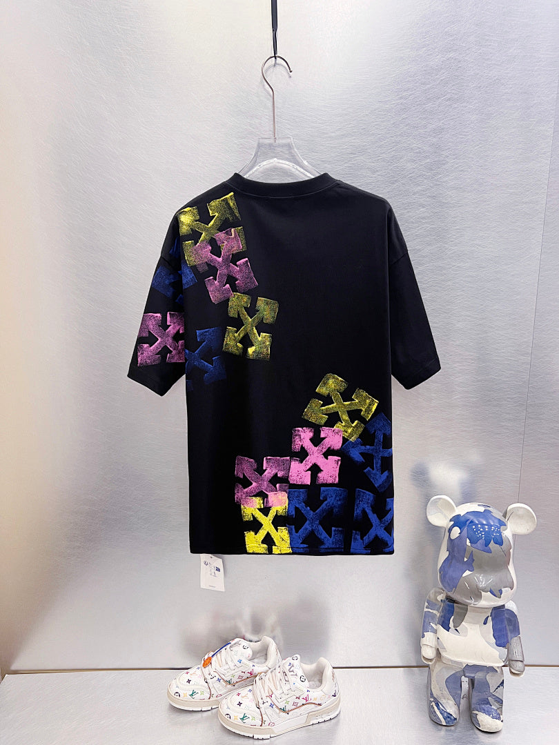 OFF-WHITE Colorful Gradient Arrow Print T-Shirt