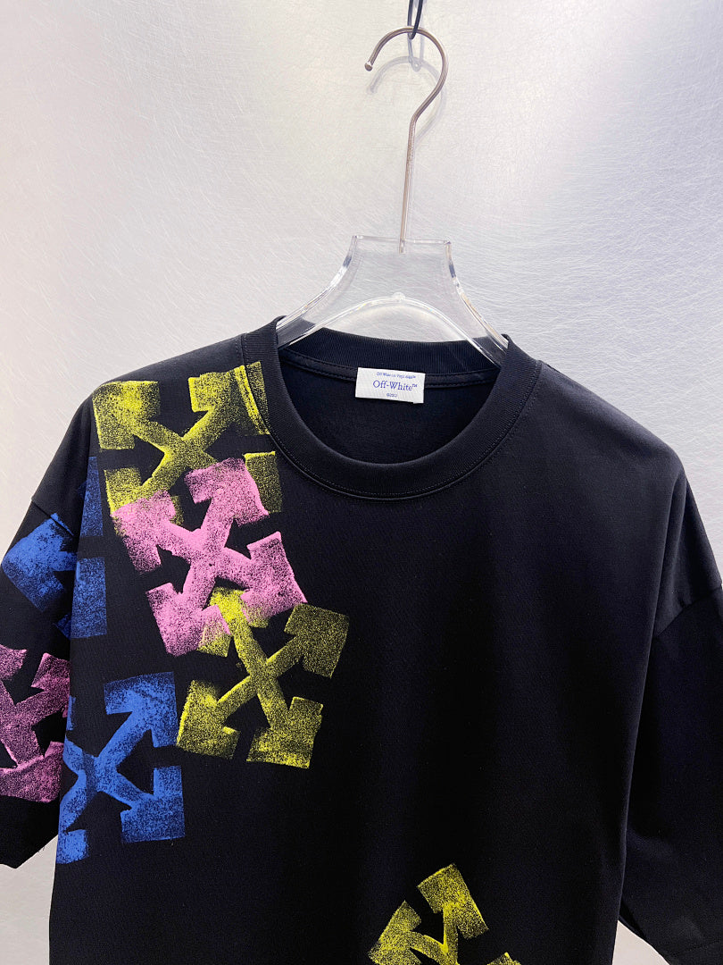 OFF-WHITE Colorful Gradient Arrow Print T-Shirt
