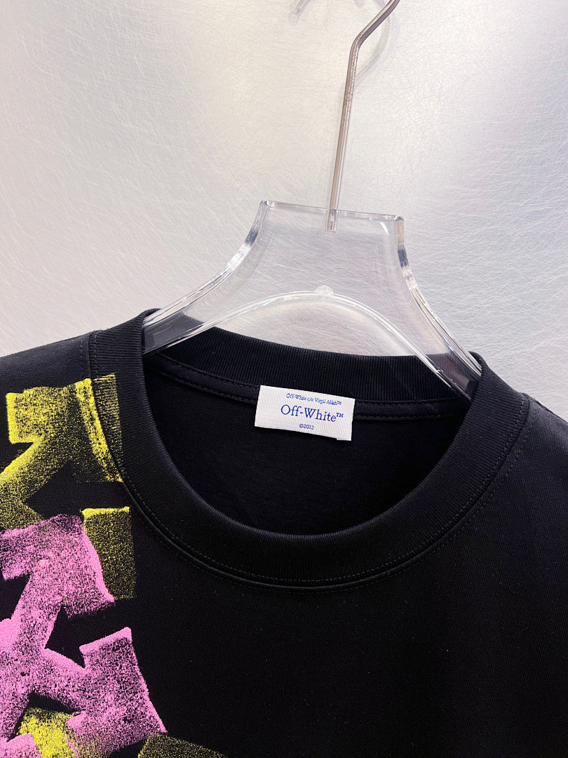 OFF-WHITE Colorful Gradient Arrow Print T-Shirt