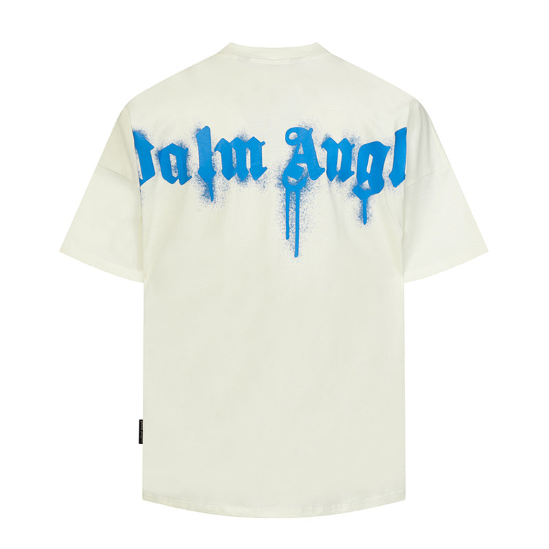 Palm Angels Curved-Logo Cotton T-Shirt
