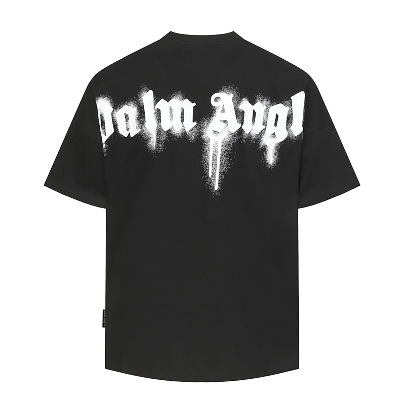 Palm Angels Curved-Logo Cotton T-Shirt
