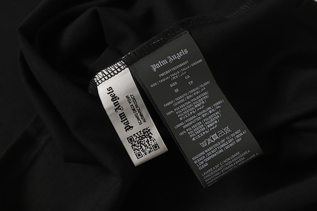 Palm Angels Curved-Logo Cotton T-Shirt
