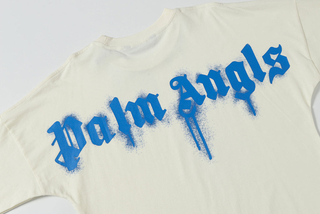 Palm Angels Curved-Logo Cotton T-Shirt