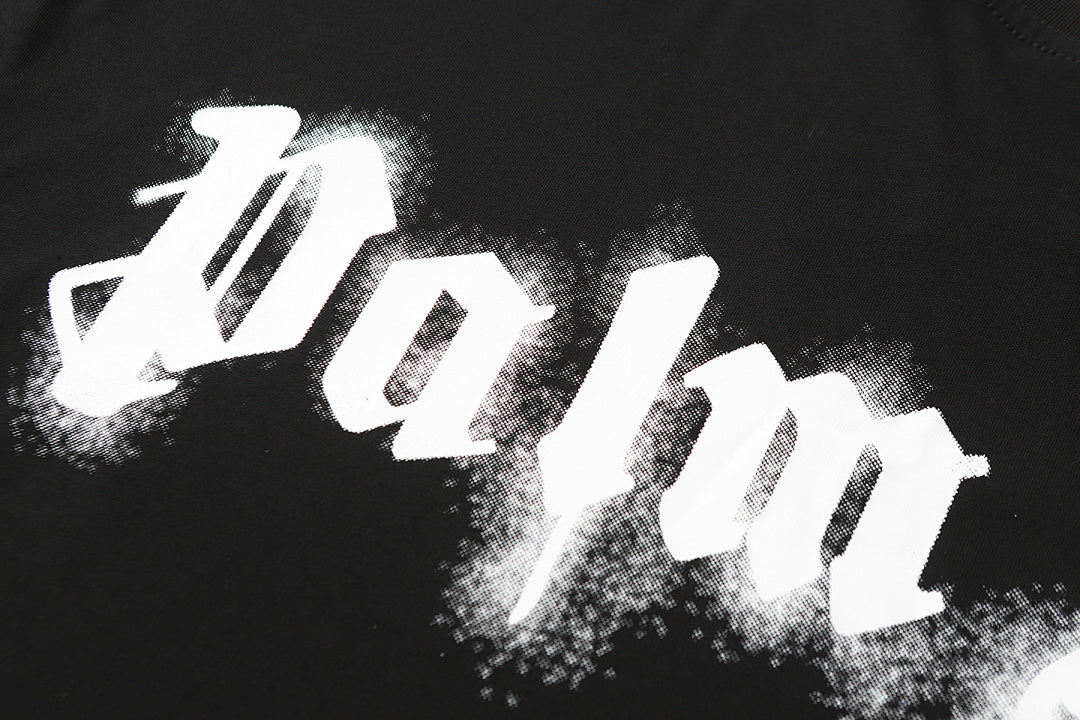 Palm Angels Curved-Logo Cotton T-Shirt