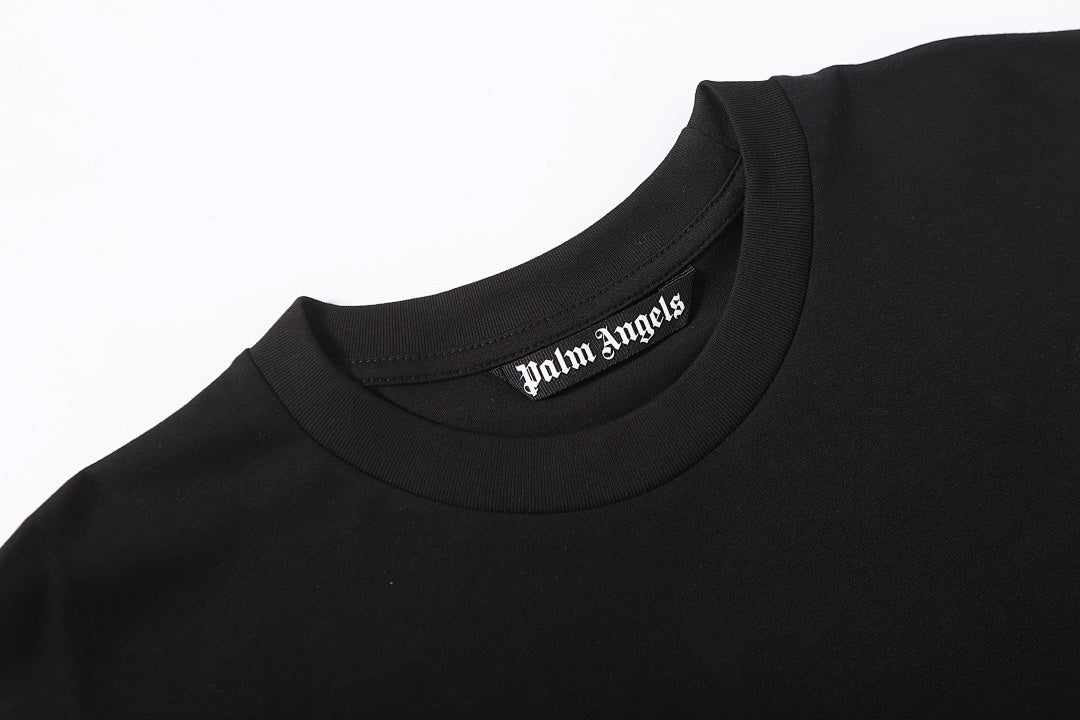 Palm Angels Flame-Print Crew-neck T-Shirt