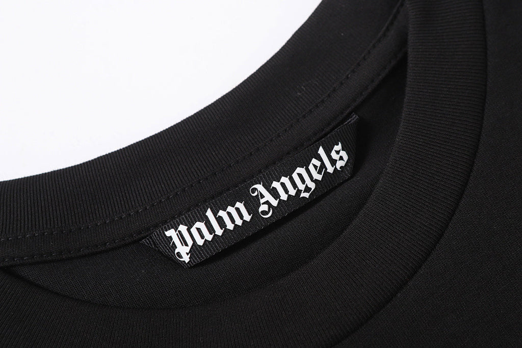 Palm Angels Flame-Print Crew-neck T-Shirt