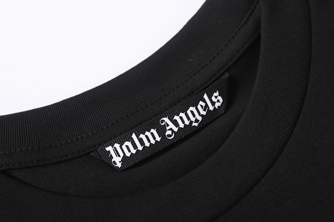Palm Angels Flame-Print Crew-neck T-Shirt