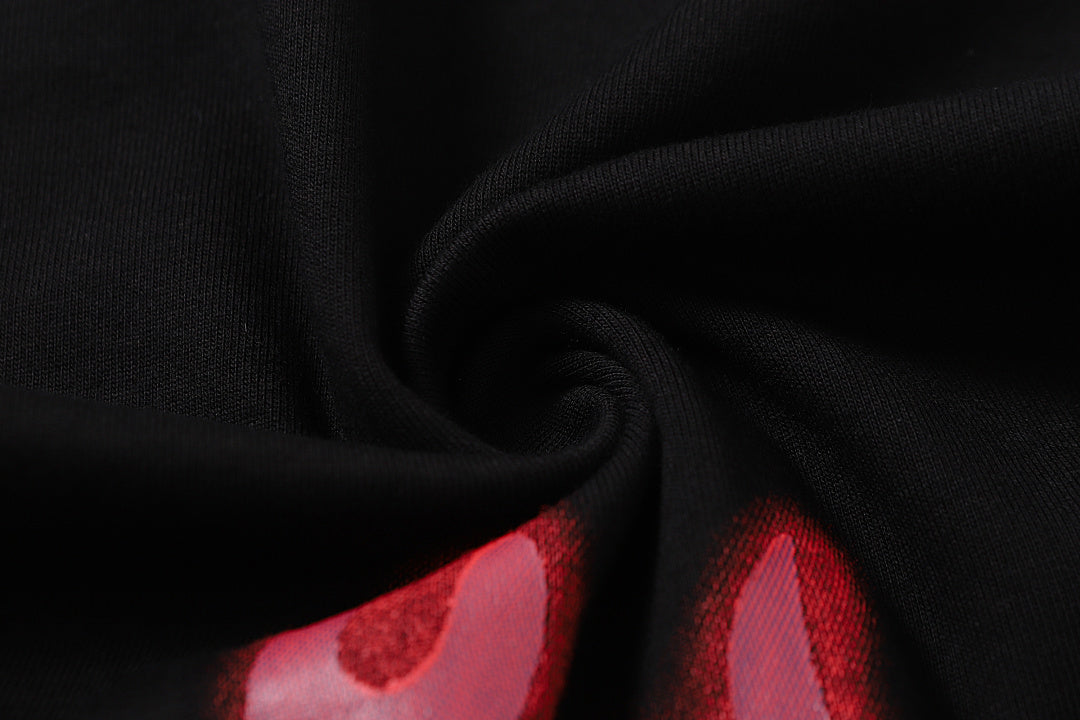 Palm Angels Flame-Print Crew-neck T-Shirt