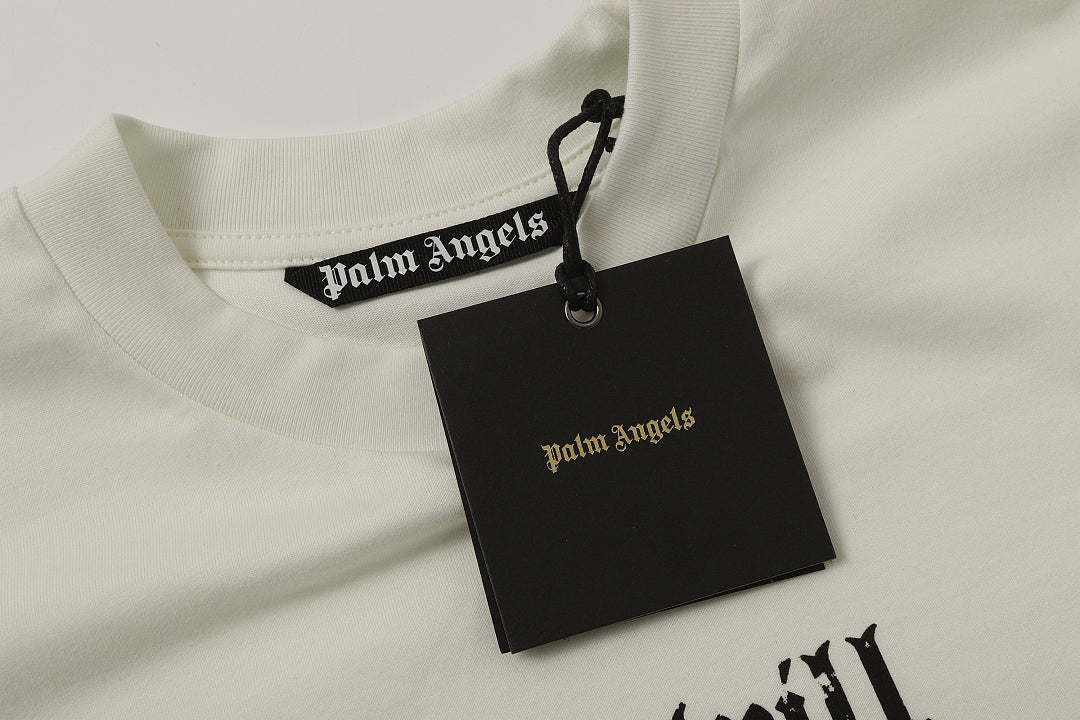 Palm Angels Print Ribbed T-Shirt