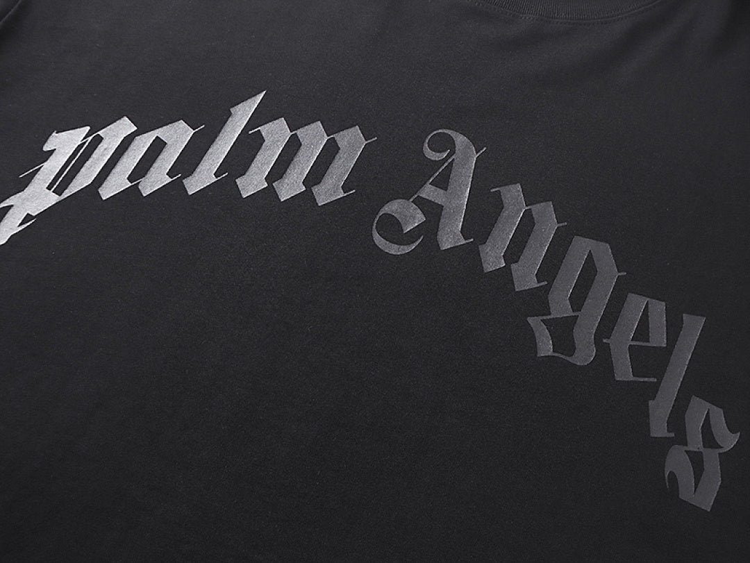 Palm Angels Curved-Logo T-Shirt