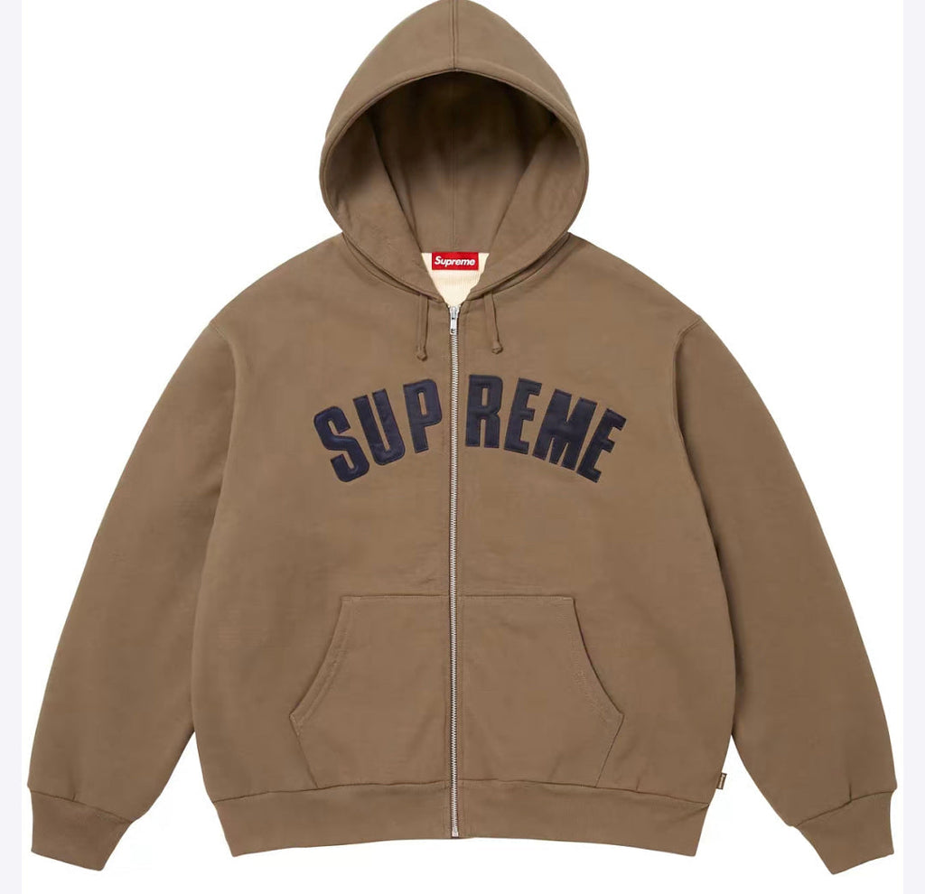 Supreme Arc Thermal Lined Zip Up Hooded Sweatshirt