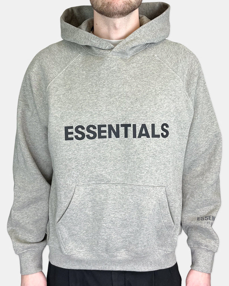 Essentials "Heather Oatmeal" Applique Hoodie