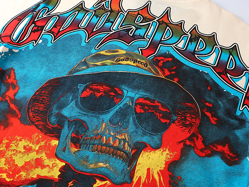 GODSPEED Rock Skeleton Car T-shirt