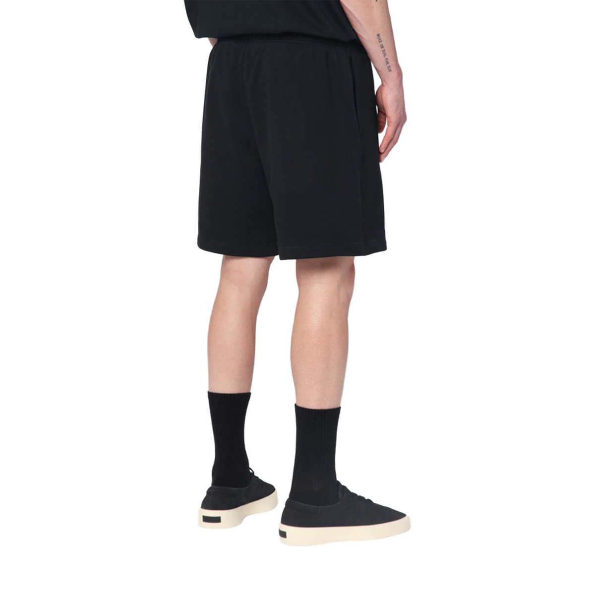 Fear of God Essentials Classic Soccer Sweatshort Jet Black (SS25)