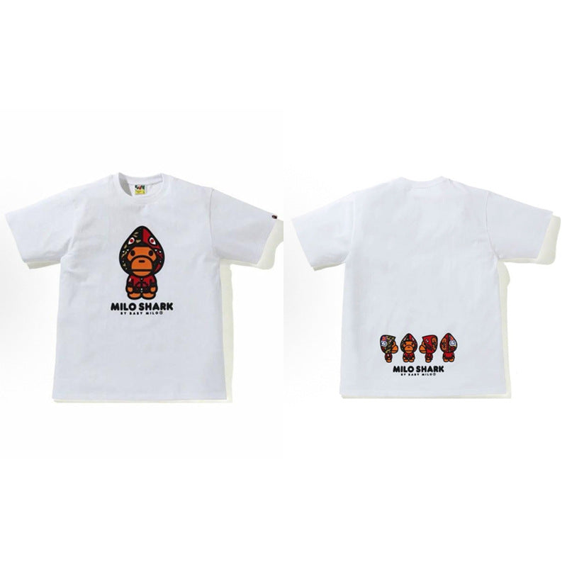 BAPE Color Camo Milo Shark FZH Tee