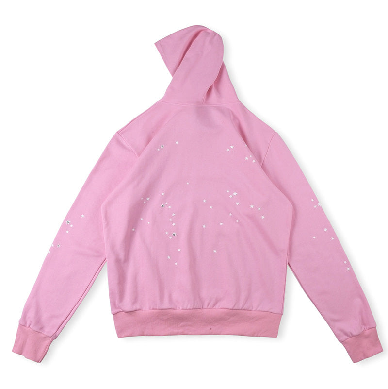 Sp5der Atlanta Hoodie-Pink #5503