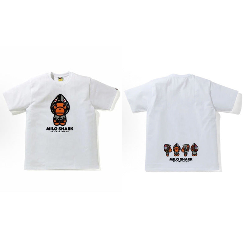BAPE Color Camo Milo Shark FZH Tee