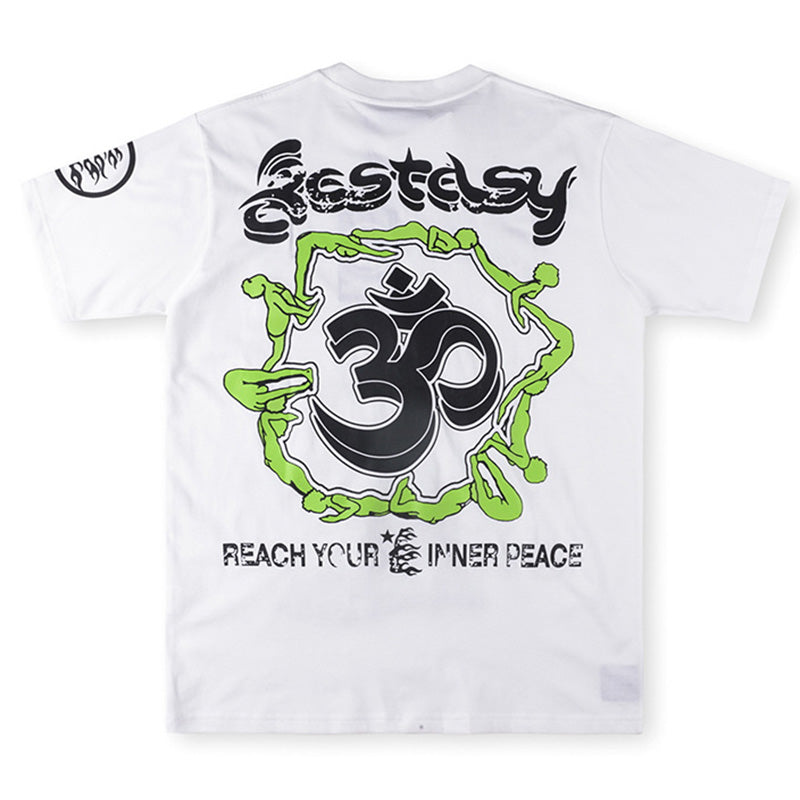 Hellstar print casual T-Shirt