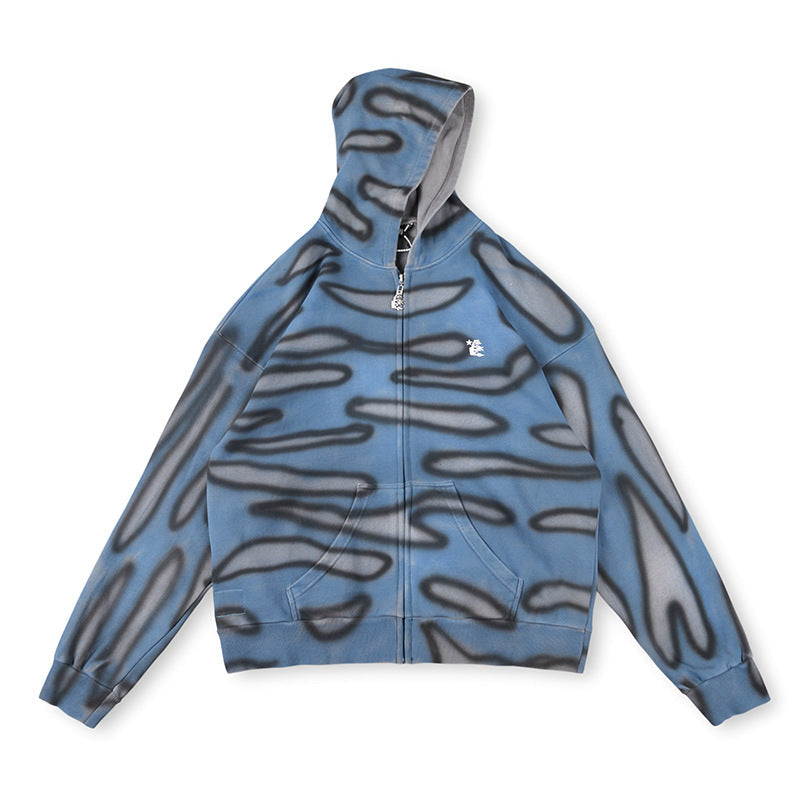 Hellstar Path To Paradise Airbrush Zip-Up Hoodie