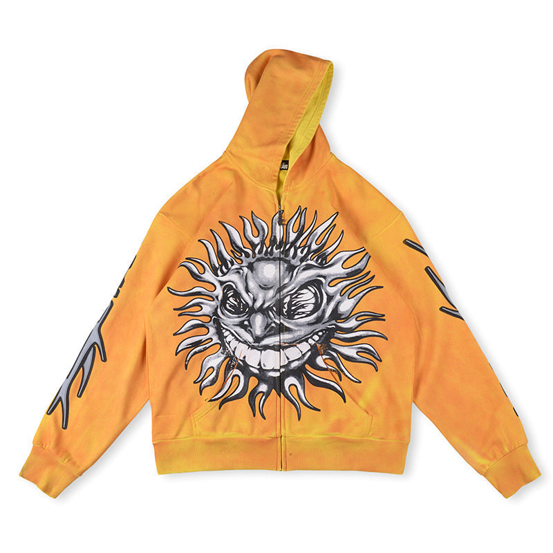 HELLSTAR Sun Zip-Up Hoodie