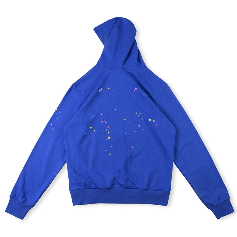 Sp5der Spider Web Hoodie-Blue #8207