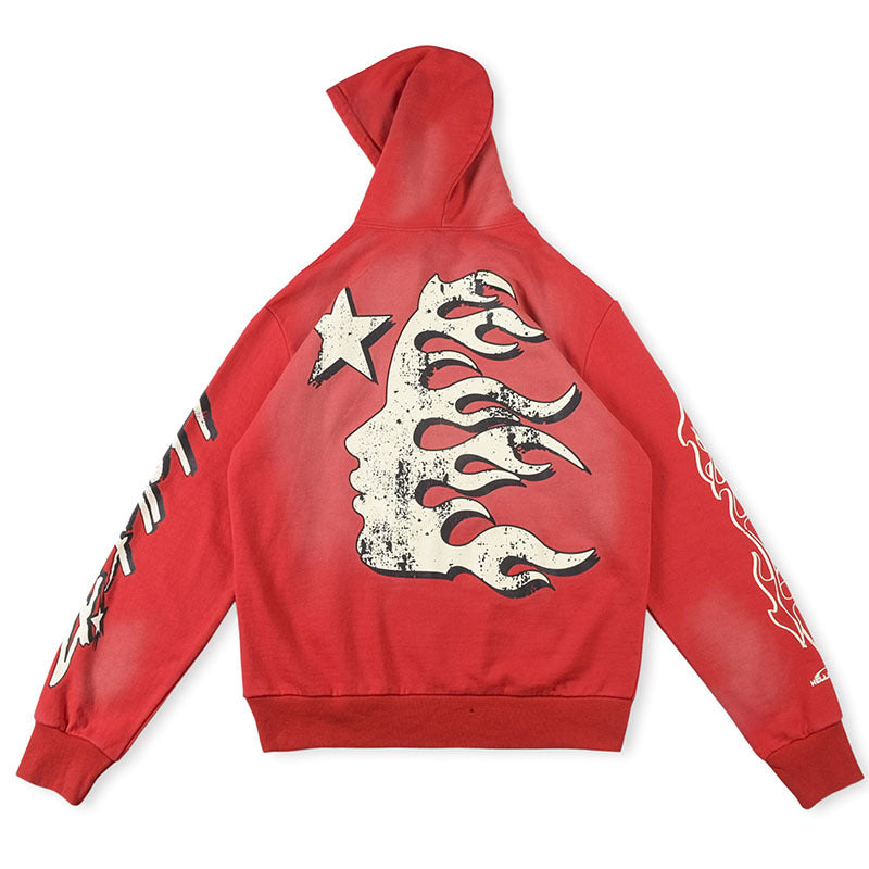Hellstar Studios Records Hoodie Red