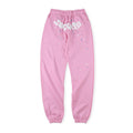 Sp5der White Foam Printing Pant-Pink #8151