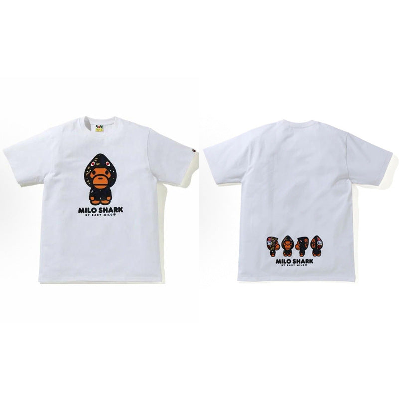 BAPE Color Camo Milo Shark FZH Tee