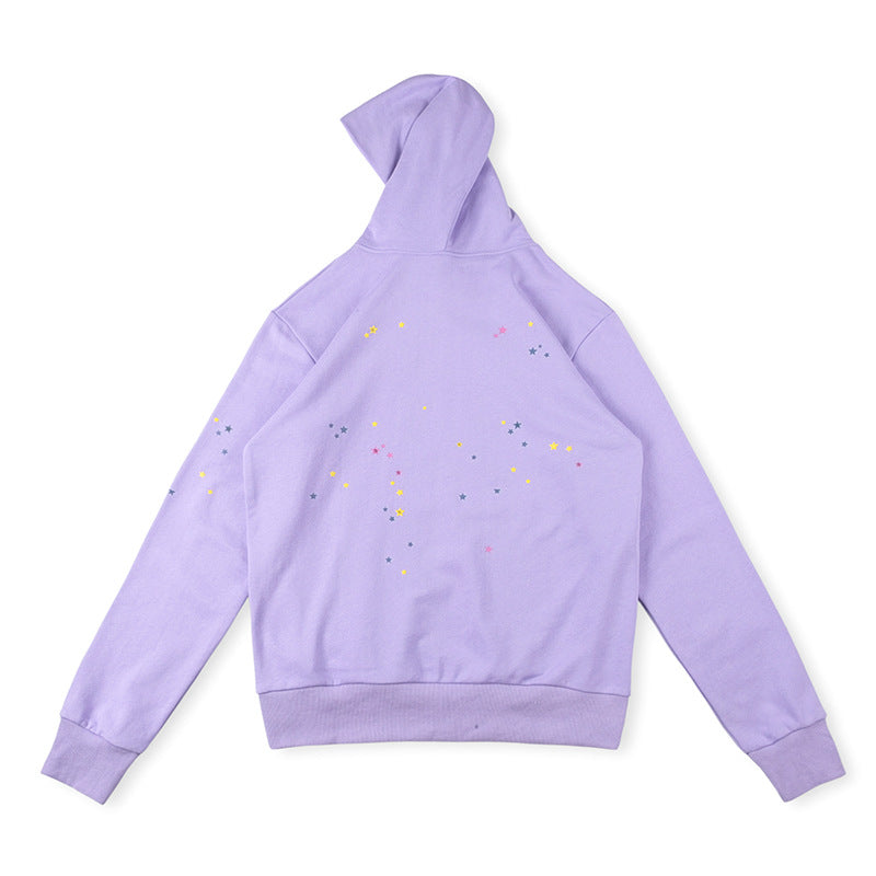 Sp5der Spider Web Hoodie-Purple #8207