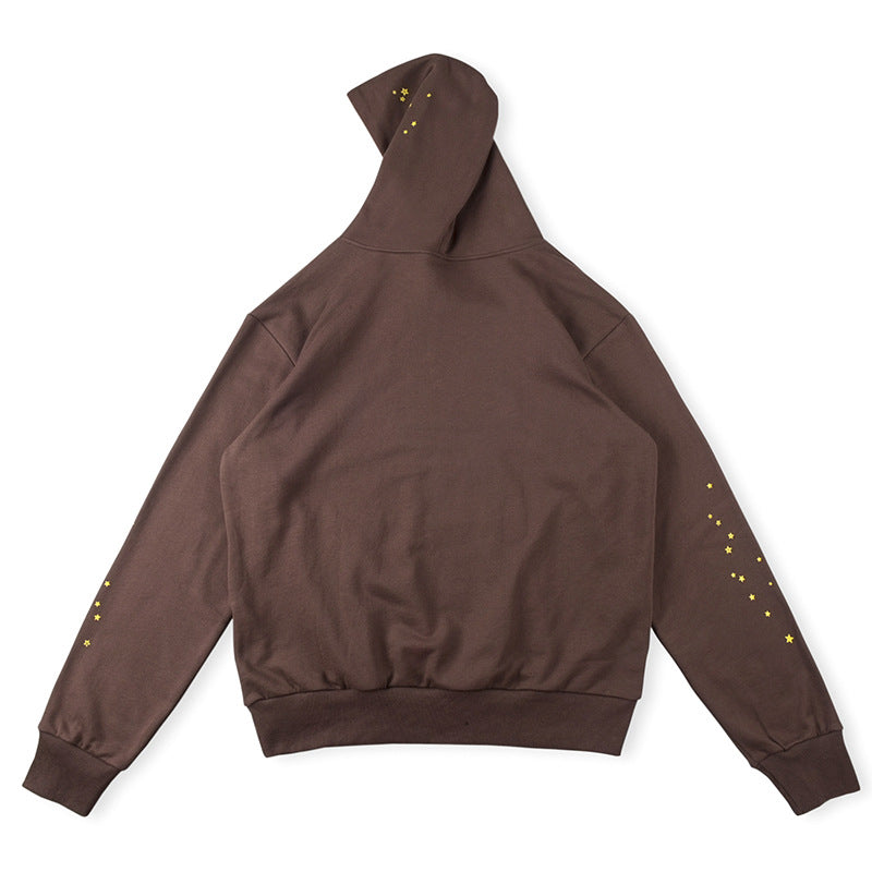 Sp5der Worldwide Hoodie-Brown #146